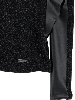 Blusa lurex con manicotti