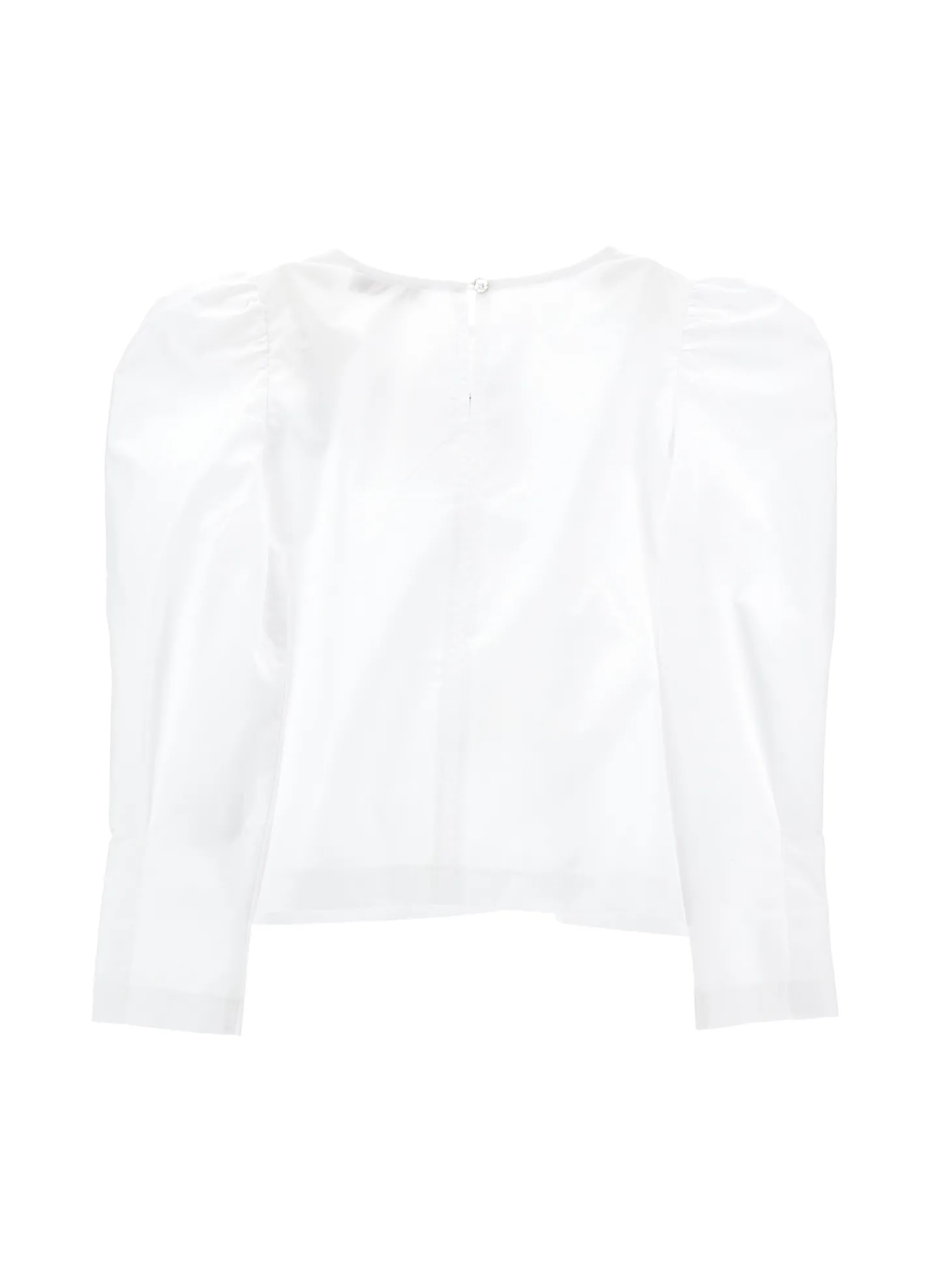 Blusa popeline con rose ricamate