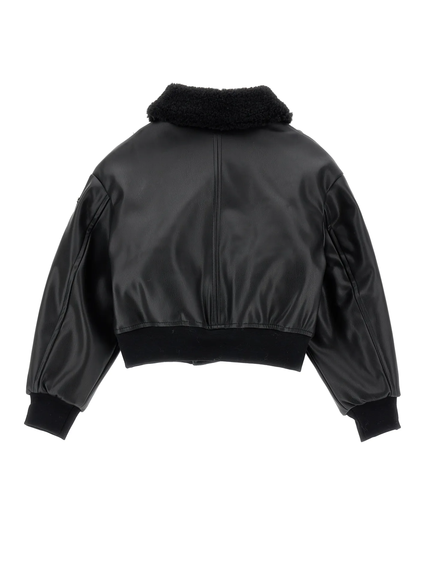Bomber modello chiodo tessuto spalmato