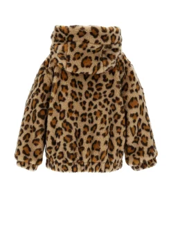 Bomber peluche maculato