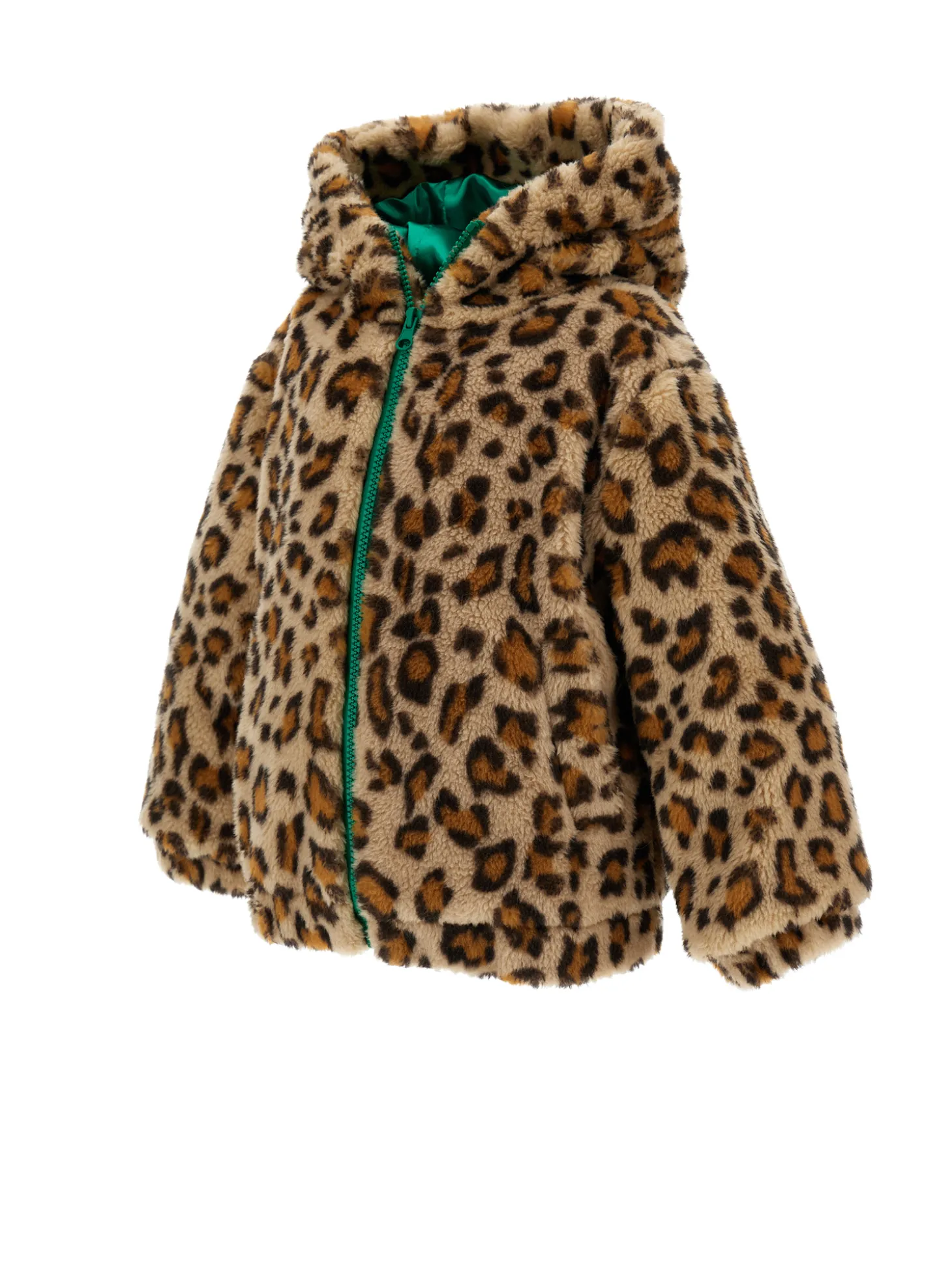 Bomber peluche maculato