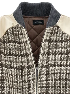 Bomber tessuto tweed