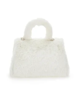 Borsa peluche con strass