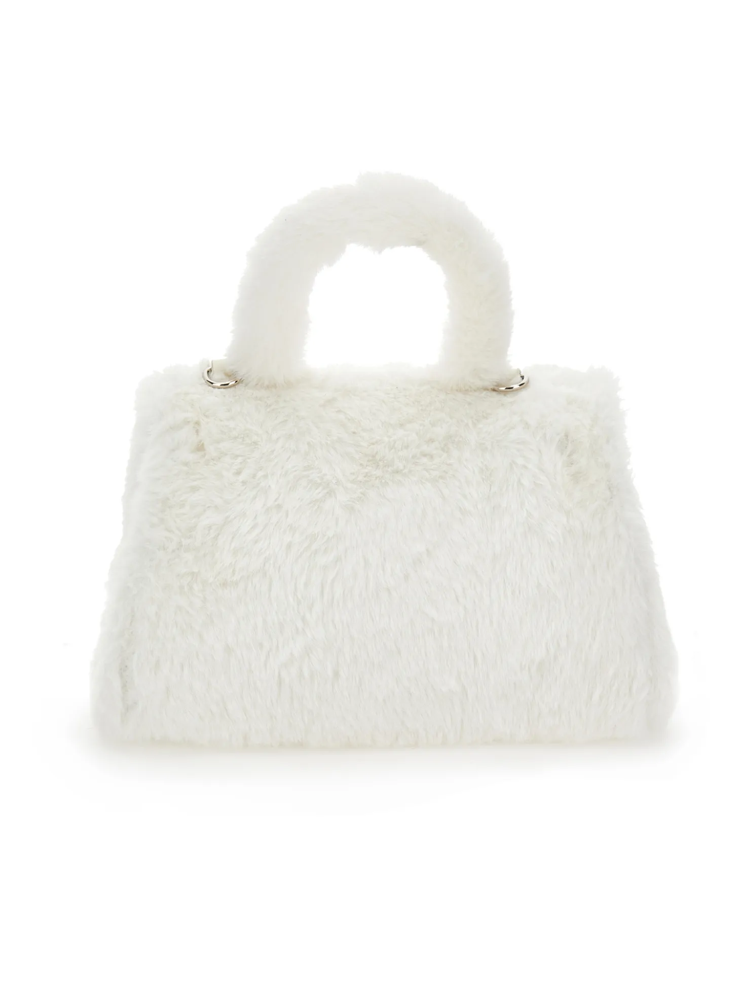 Borsa peluche con strass
