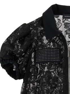 Camicia corta pizzo rebrodé