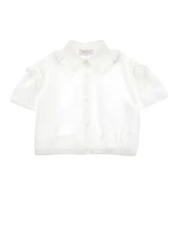Camicia cotone con arricciatura