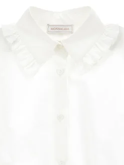 Camicia cotone con arricciatura