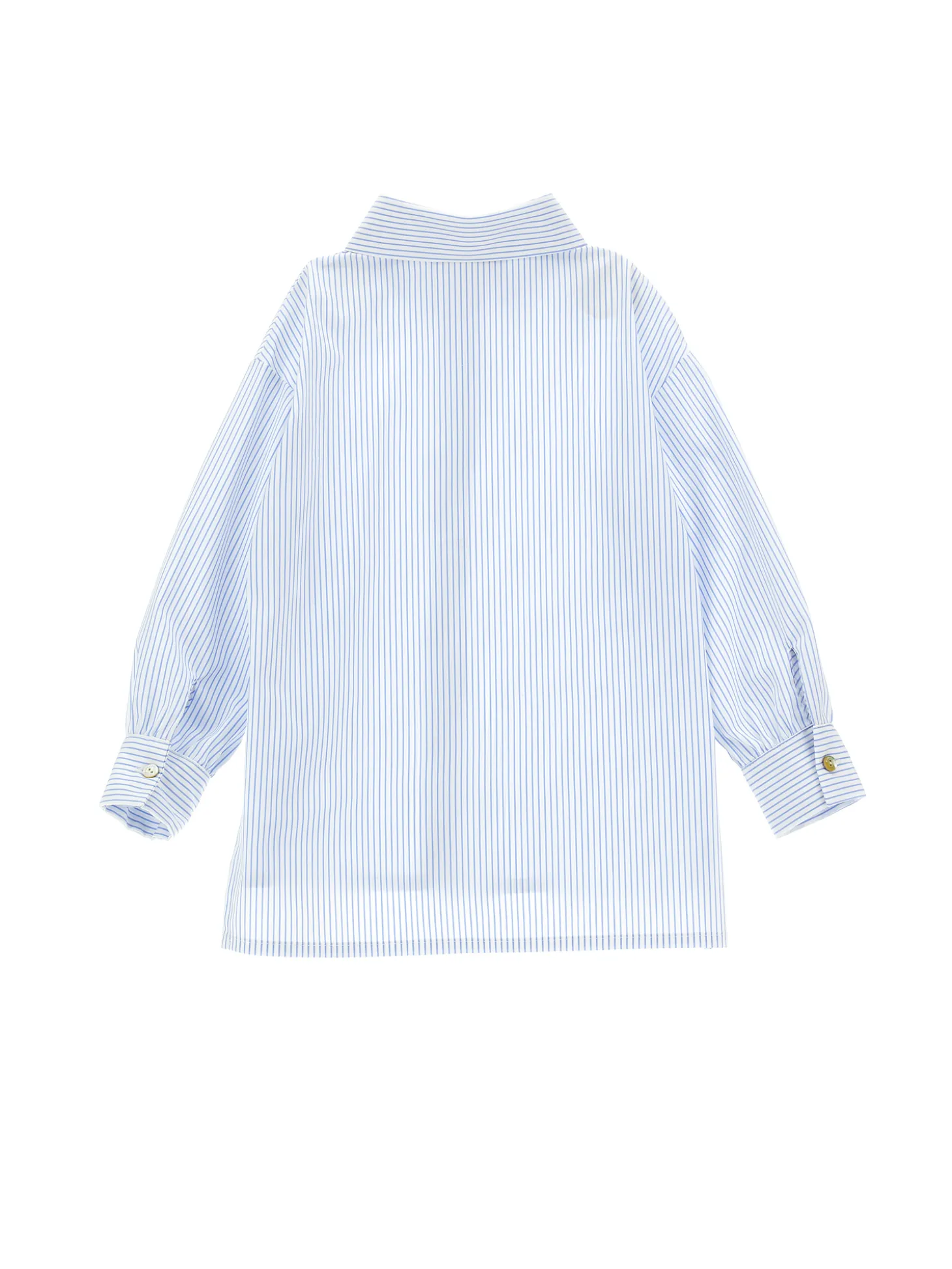 Camicia cotone con colletto ricamato