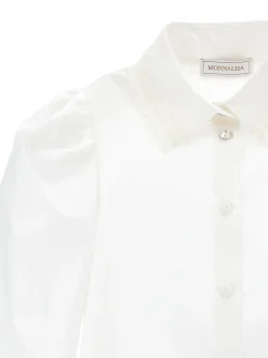 Camicia cotone con galette