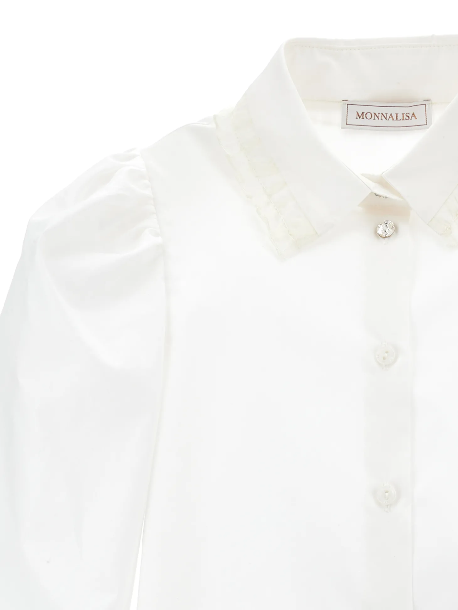 Camicia cotone con galette