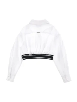Camicia cotone effetto bomber