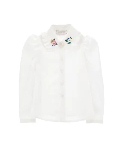 Camicia cotone ricamata