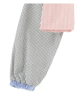 Camicia cropped patchwork