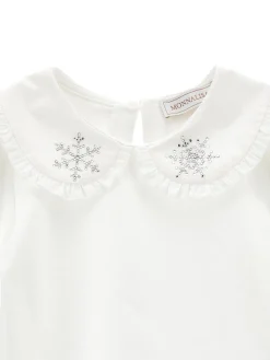 Camicia jersey con strass