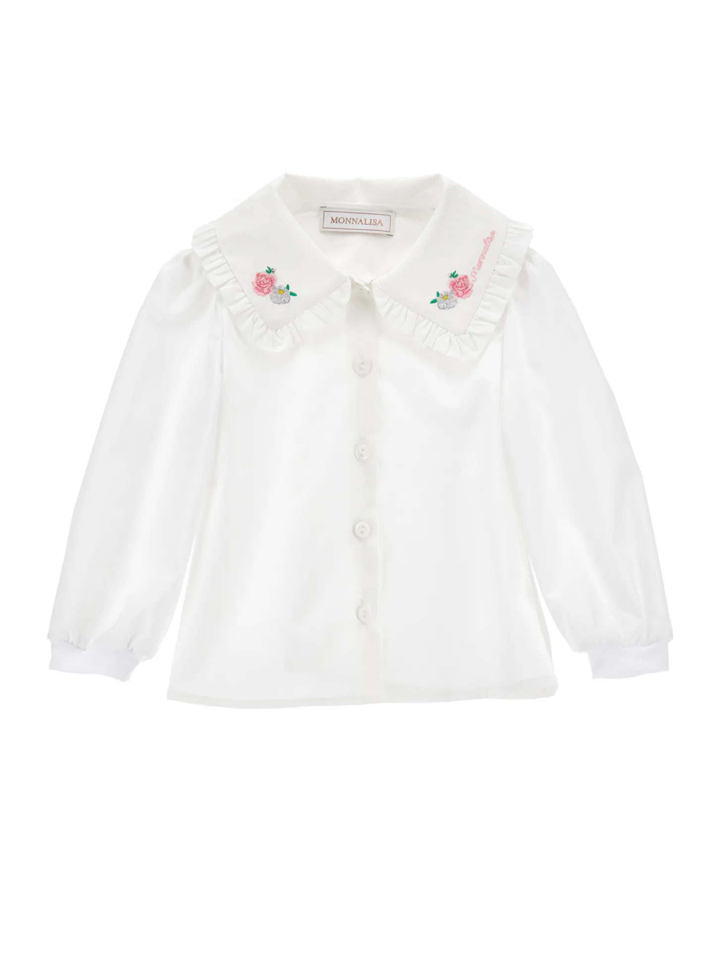Camicia popeline ricamata