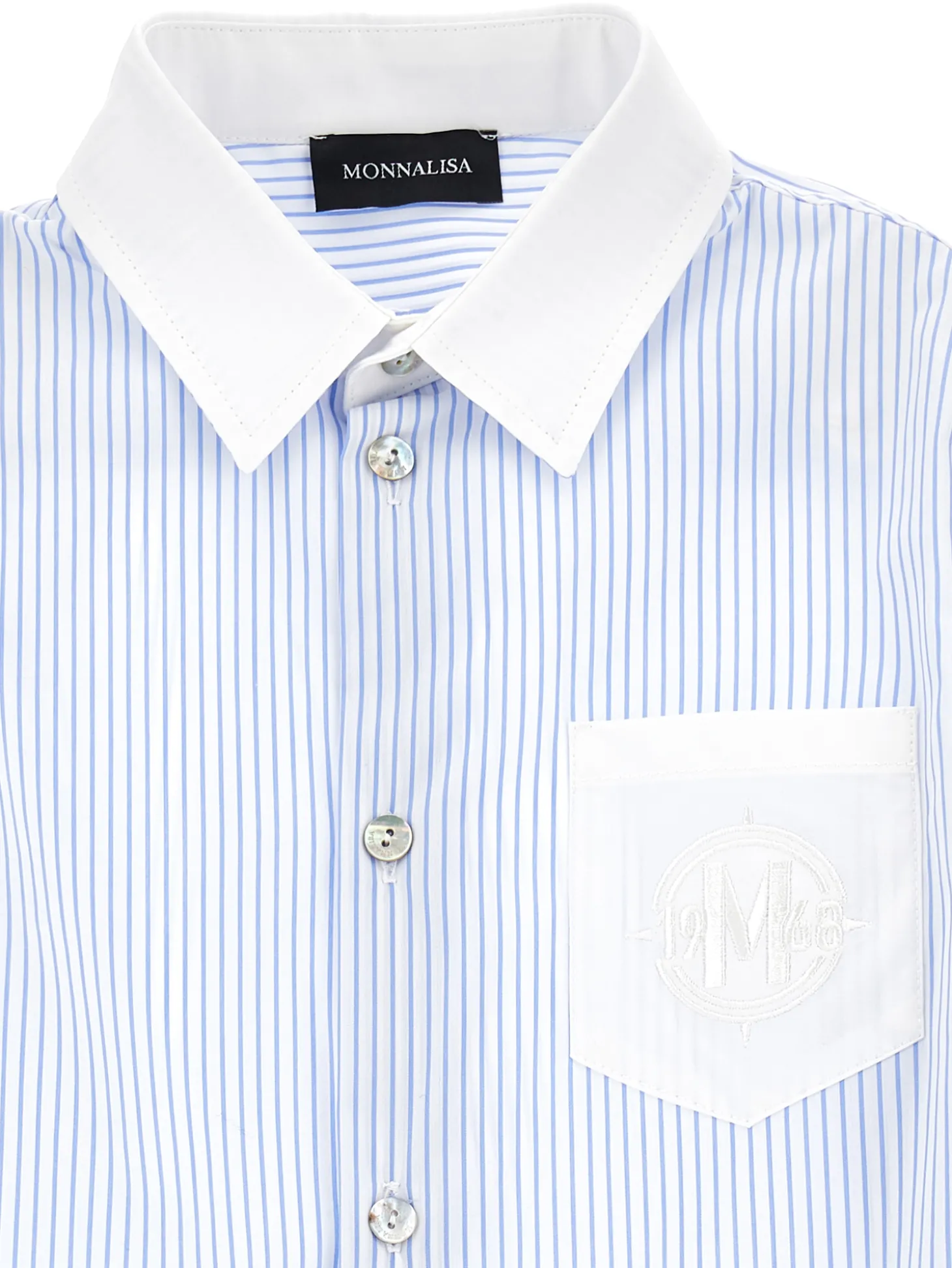 Camicia popeline rigato