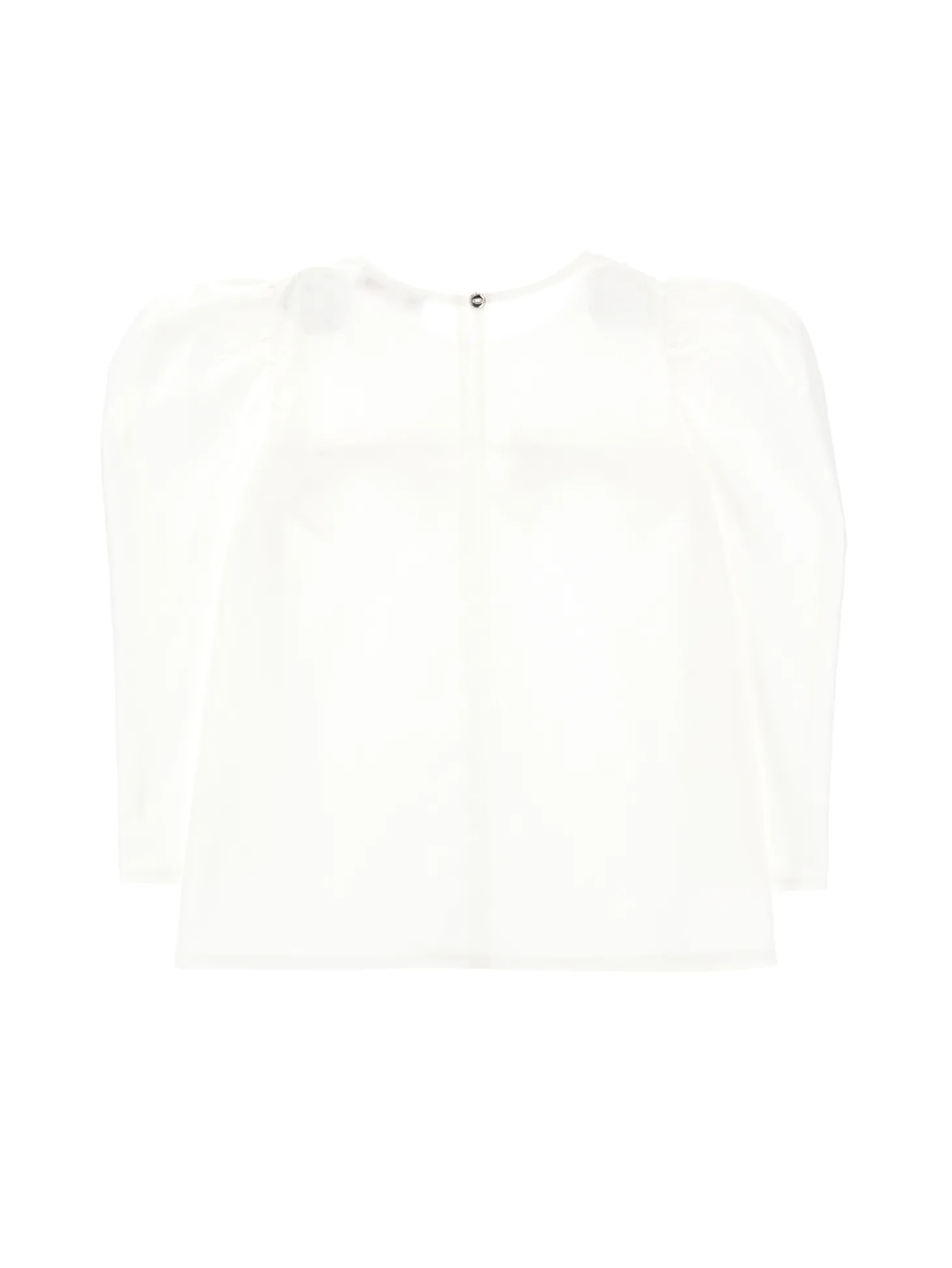 Camicia popeline senza colletto