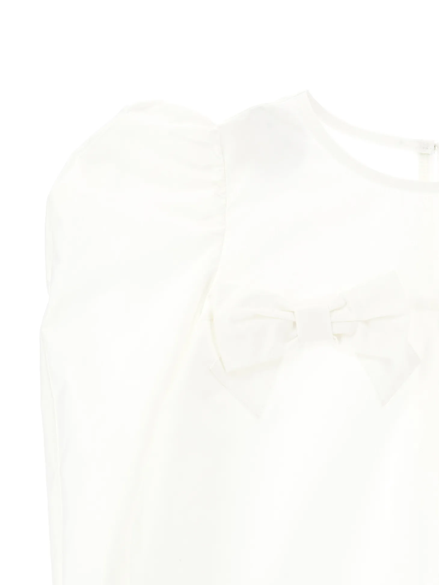 Camicia popeline senza colletto