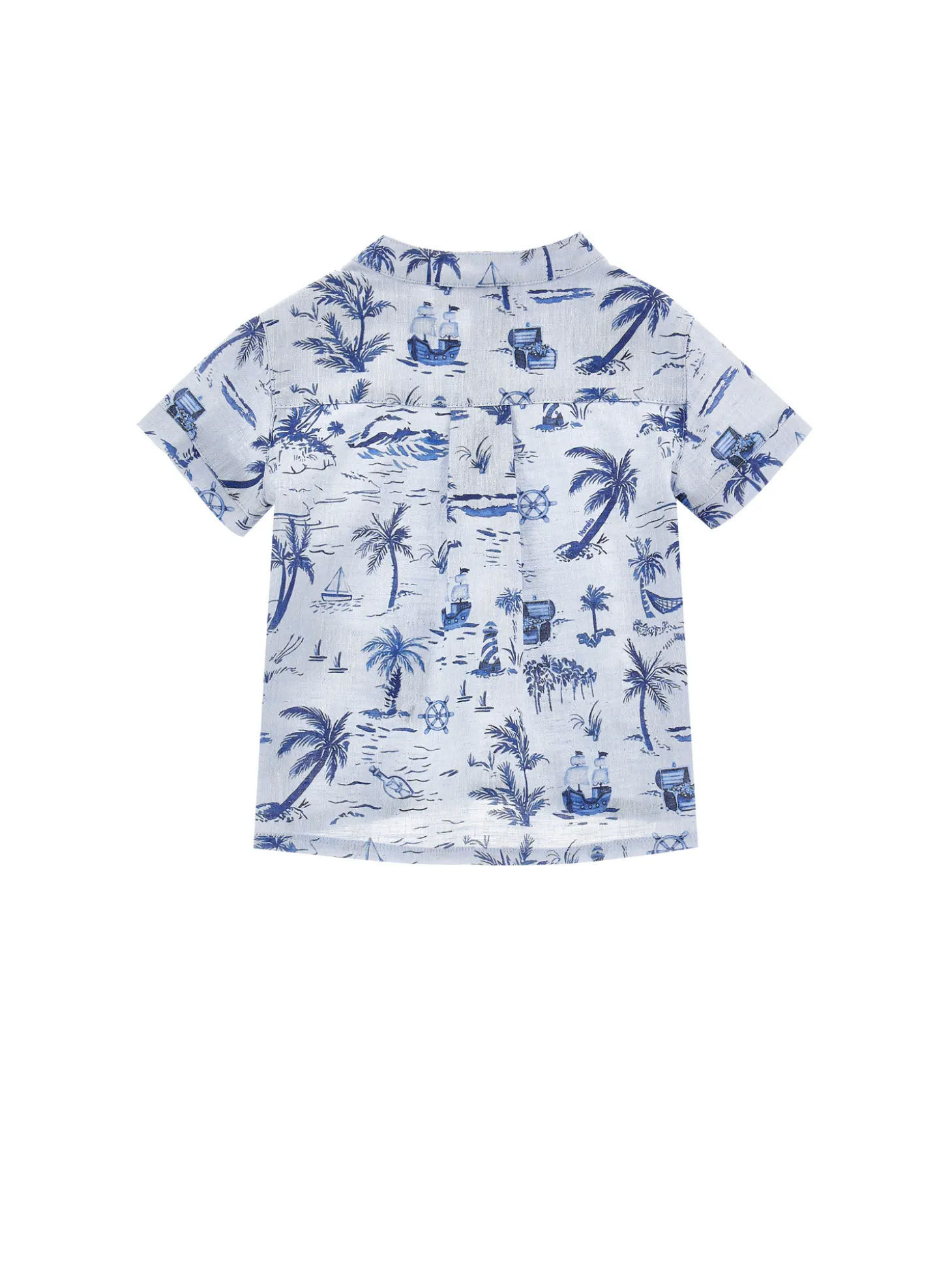 Camicia stampa marine tela