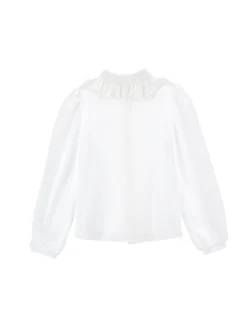 Camicia stretch cotone organico strass