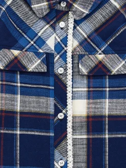 Camicia tartan lunga da annodare