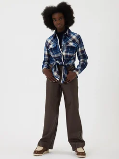 Camicia tartan lunga da annodare