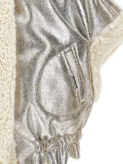 Cappa peluche e tessuto spalmato