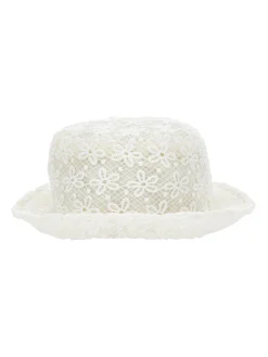 Cappellino pizzo macramé