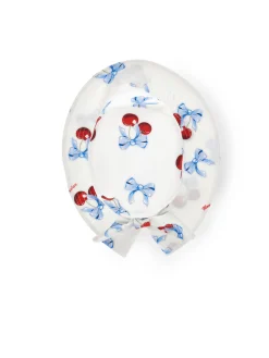 Cappellino popeline stampa ciliegine