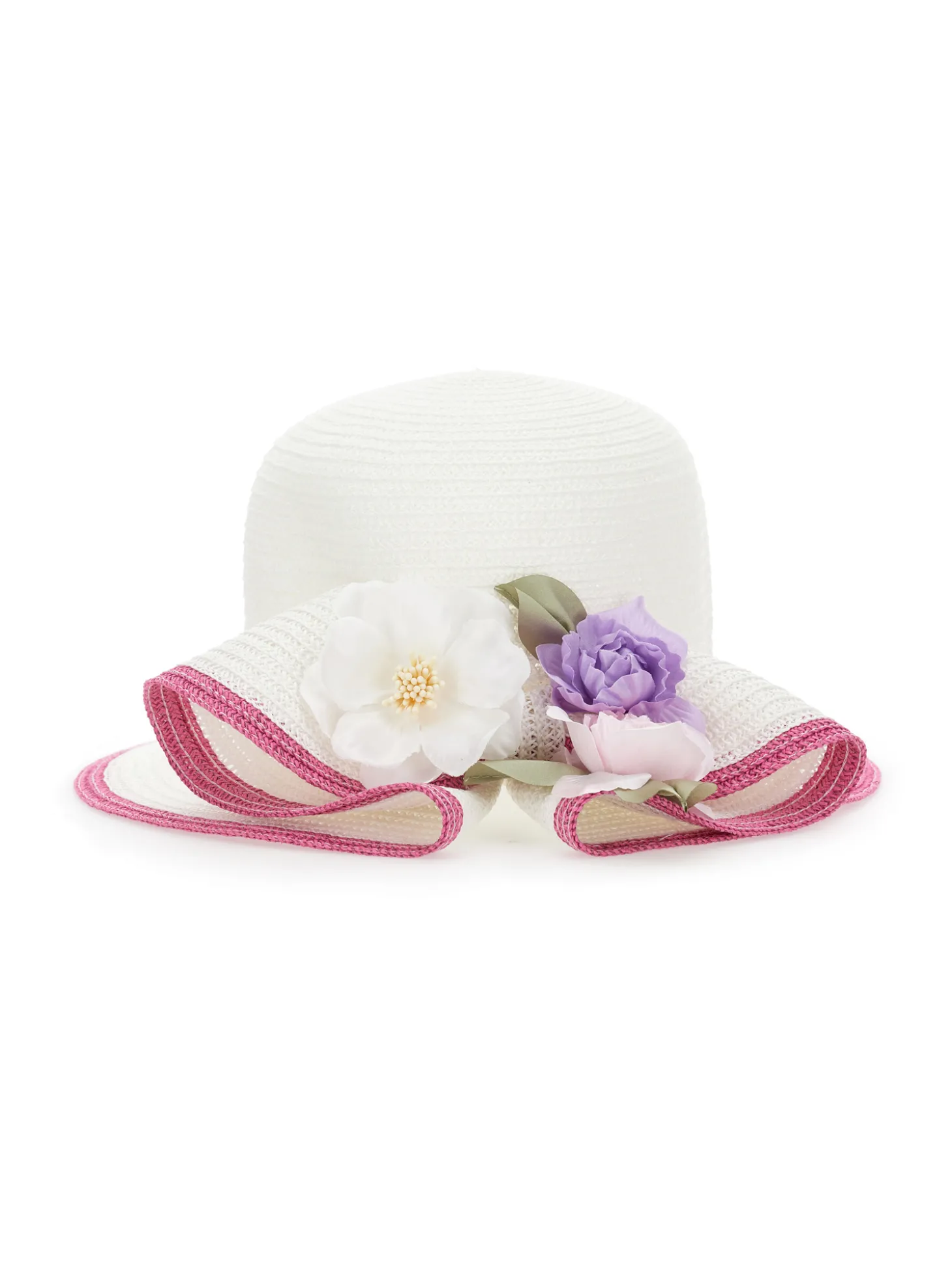 Cappello paglia fiori