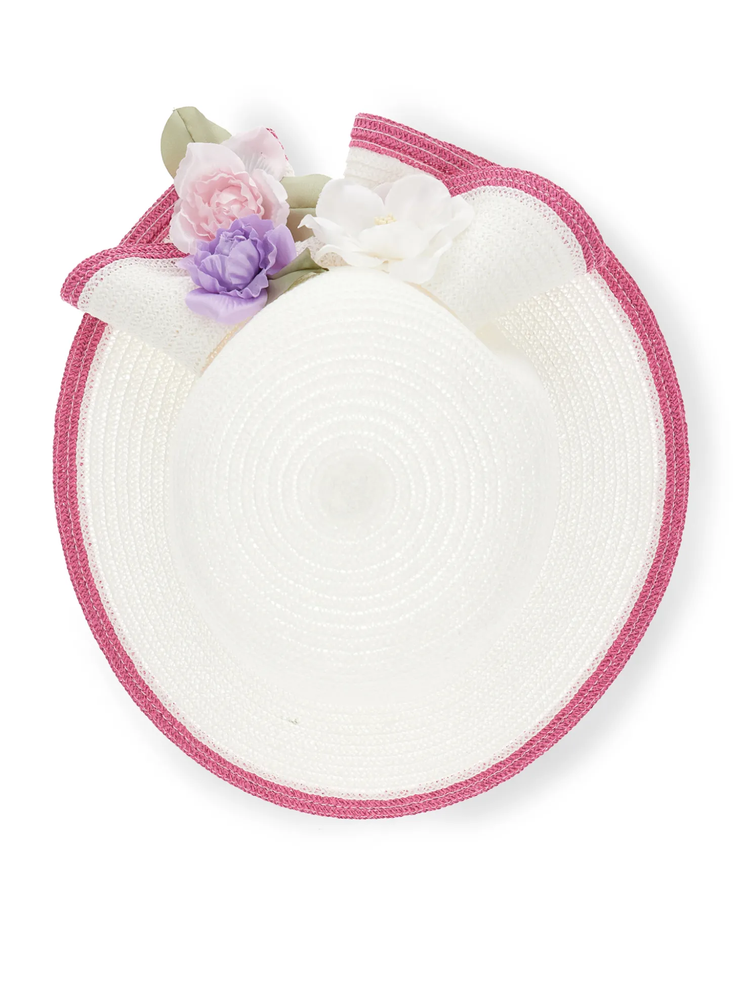 Cappello paglia fiori