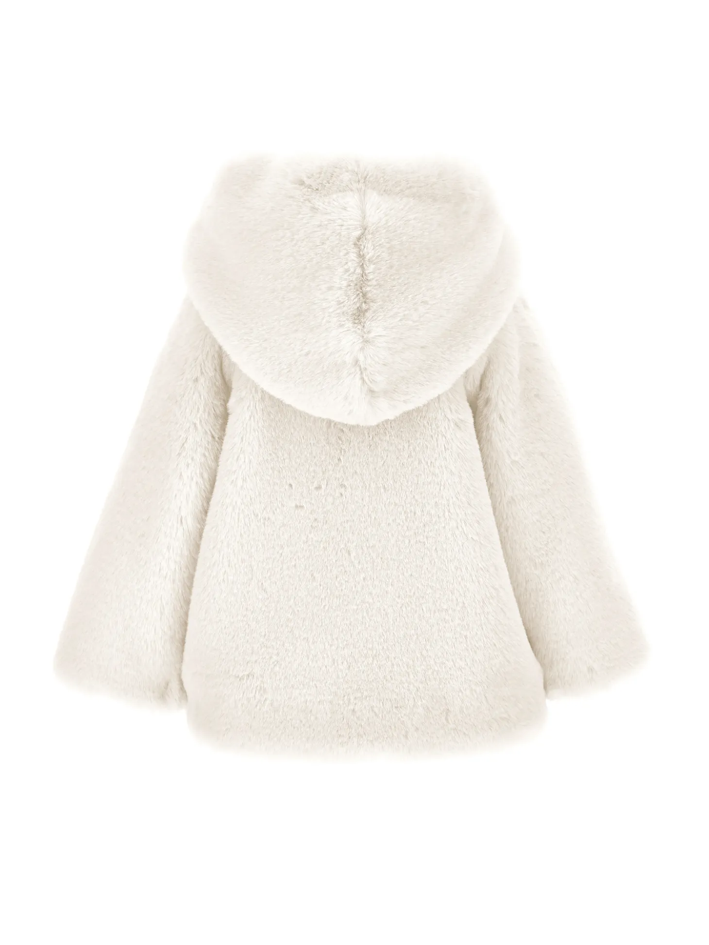Cappottino peluche con cappuccio