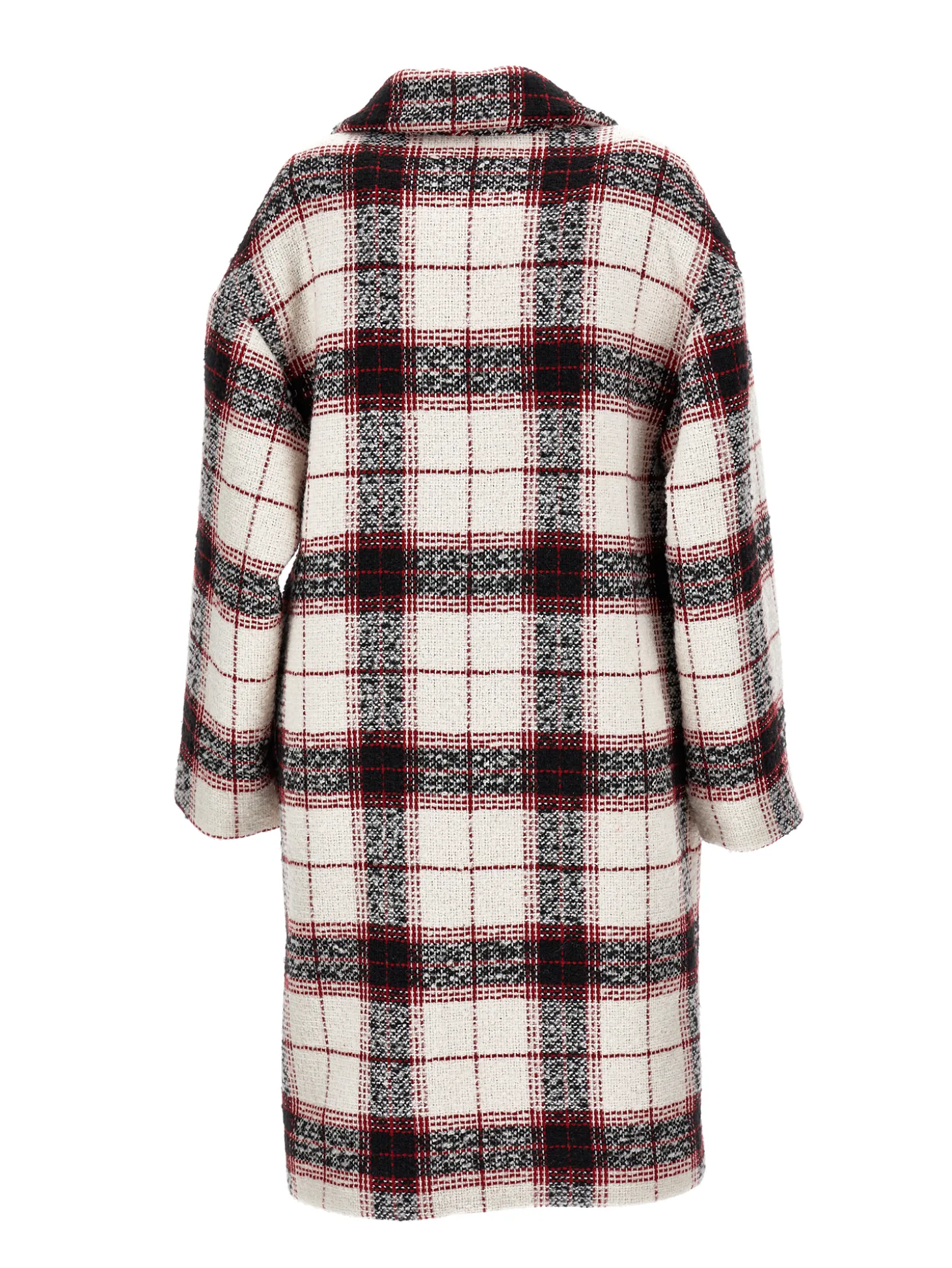 Cappotto bouclé scozzese