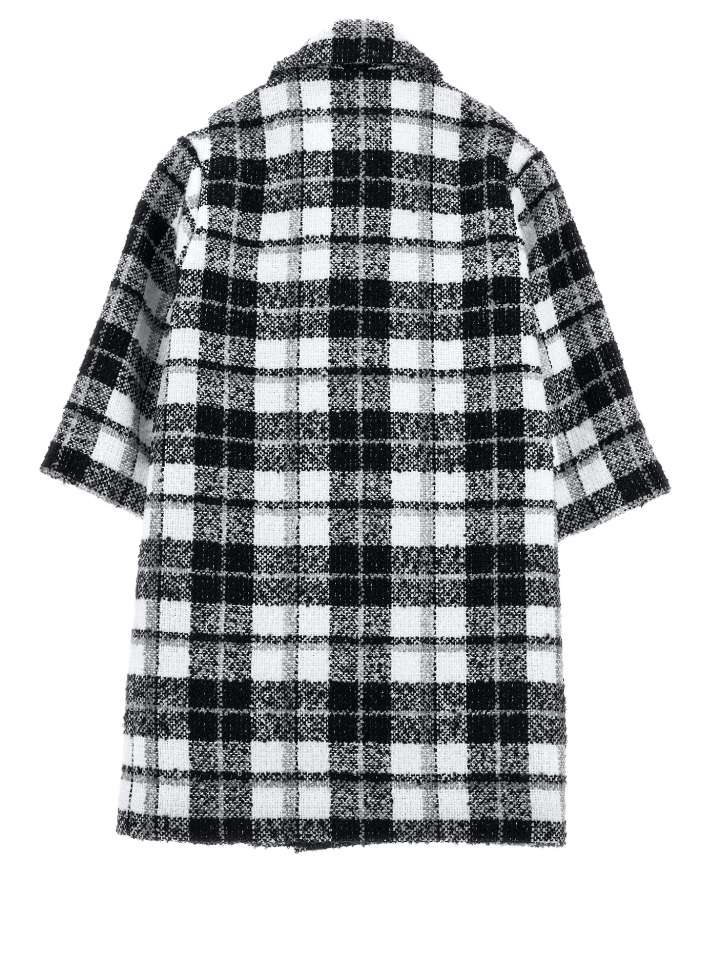 Cappotto bouclé tartan
