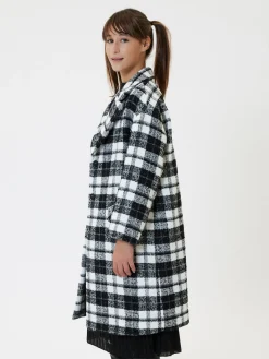 Cappotto bouclé tartan