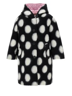 Cappotto lana cotta pois