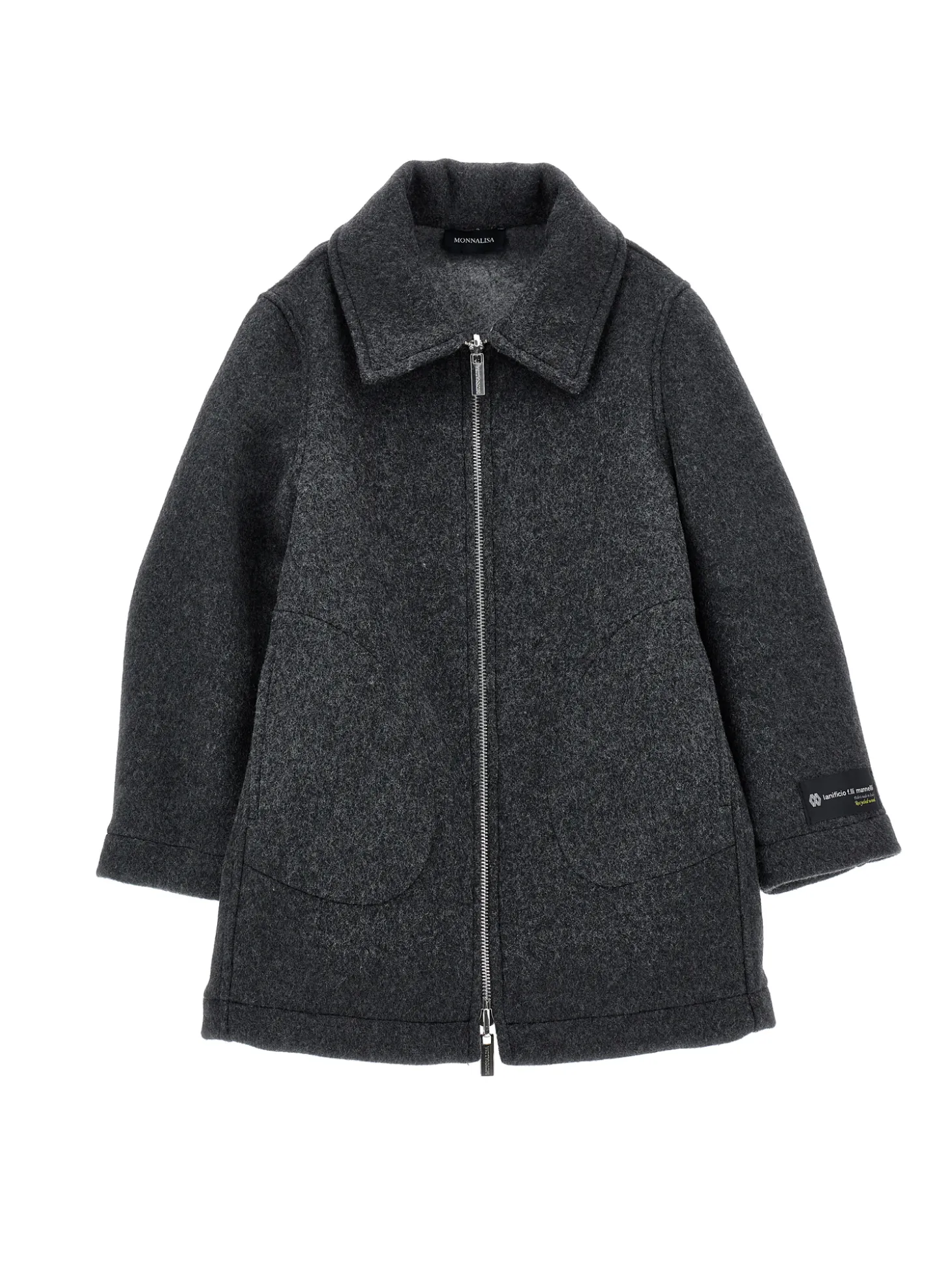 Cappotto panno con cappuccio
