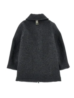 Cappotto panno con cappuccio