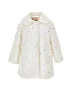 Cappotto panno con strass