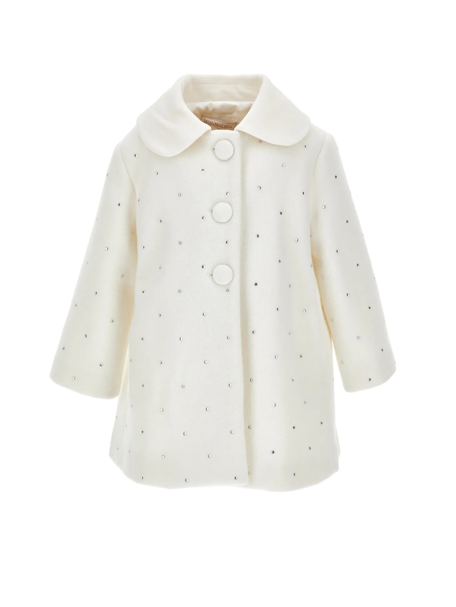 Cappotto panno con strass