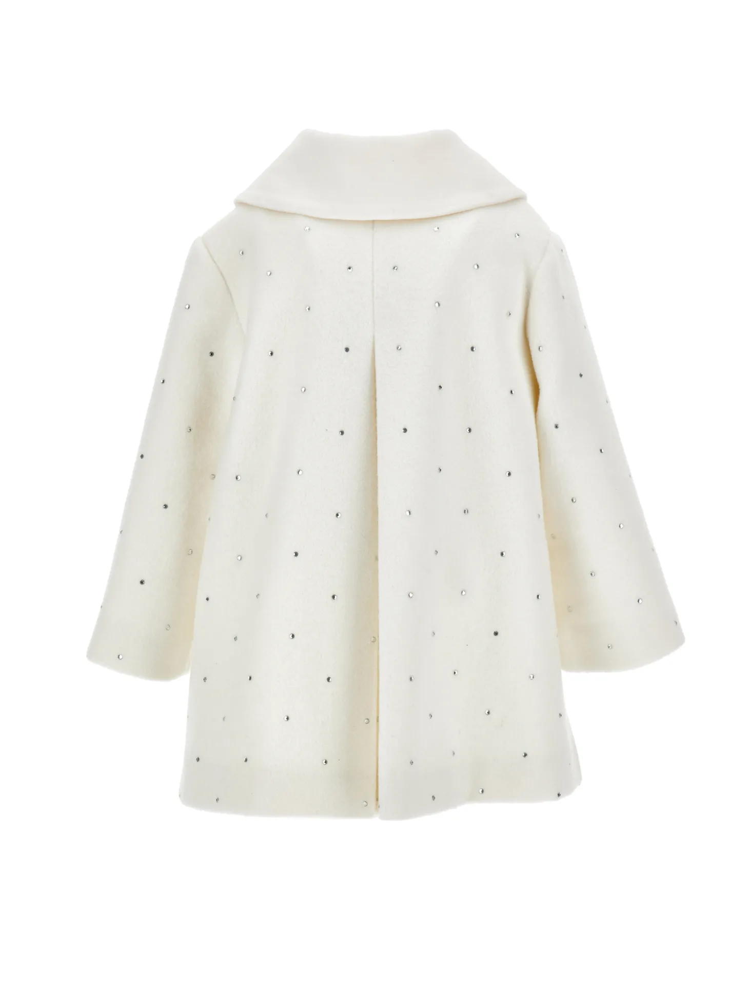 Cappotto panno con strass