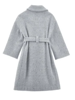 Cappotto panno con strass