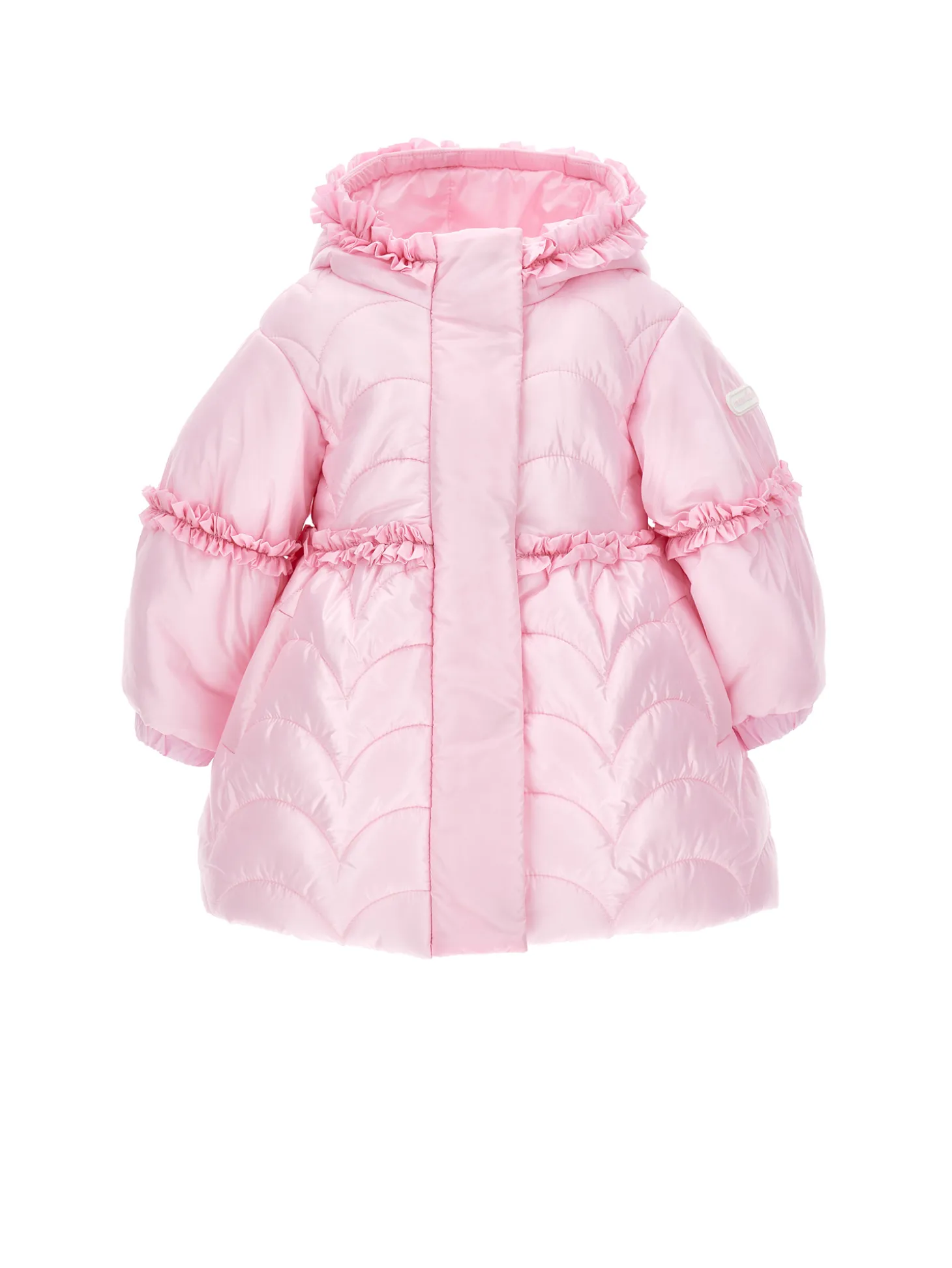 Cappotto trapuntato con cappuccio