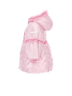 Cappotto trapuntato con cappuccio