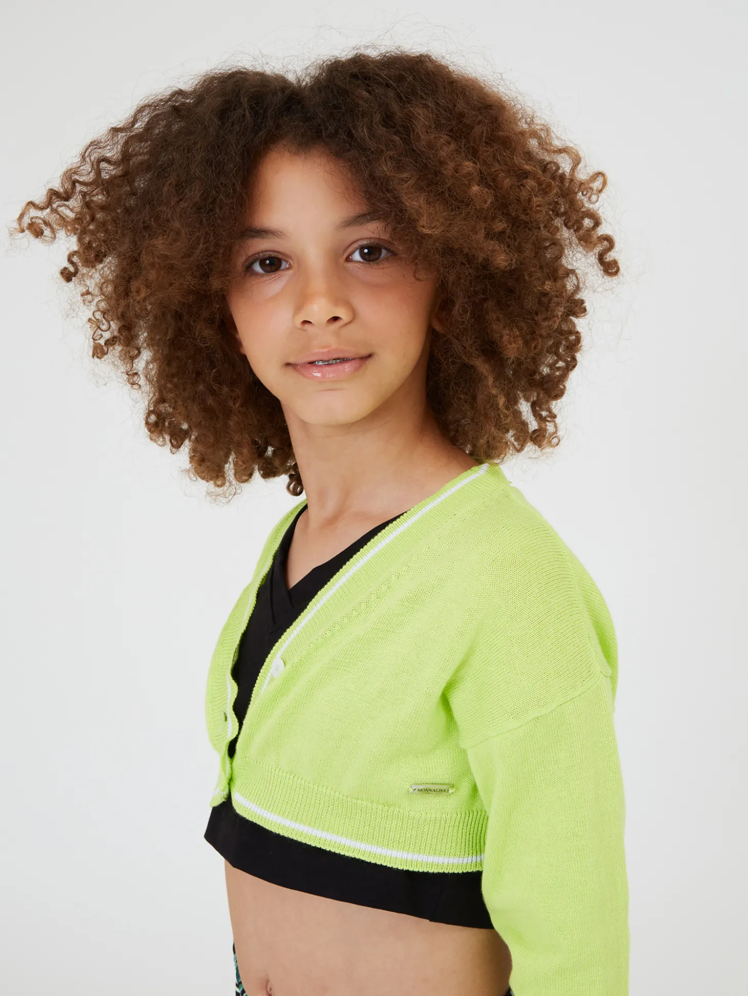 Cardigan corto in maglia