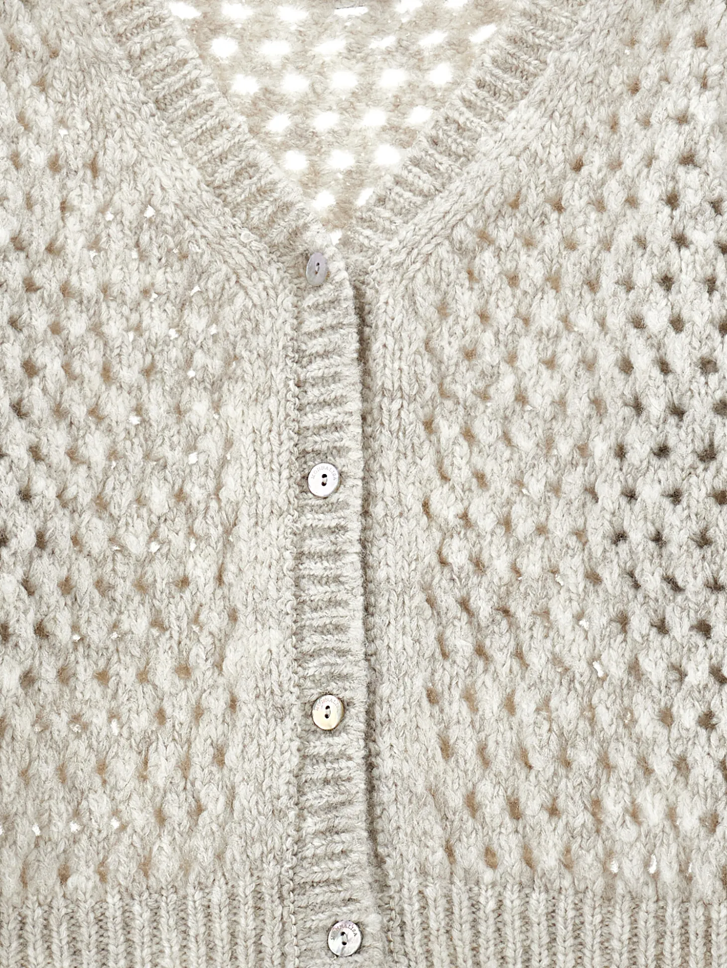 Cardigan corto traforato