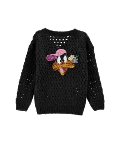 Cardigan in filato Daffy Duck