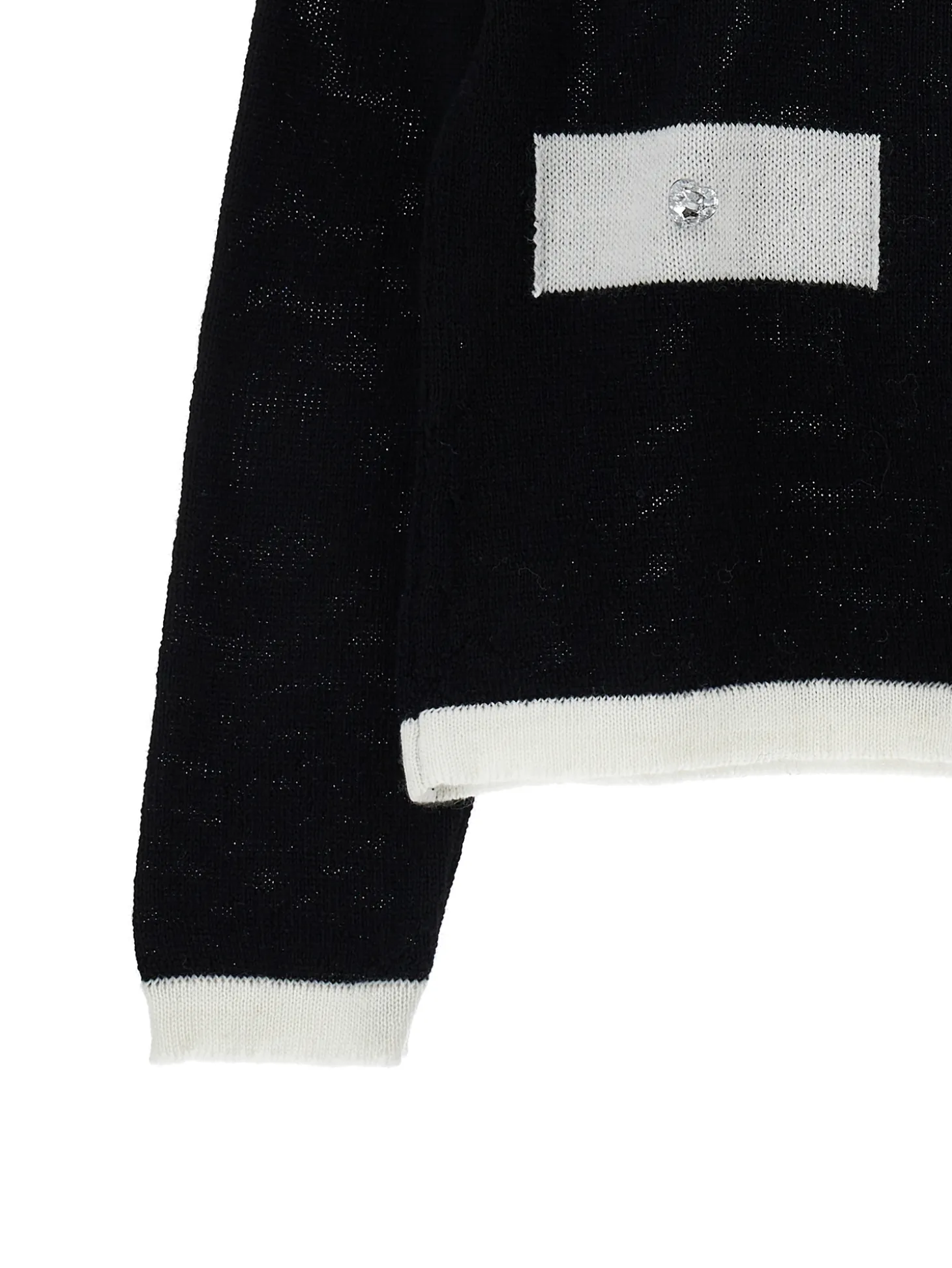 Cardigan lana merino bicolor
