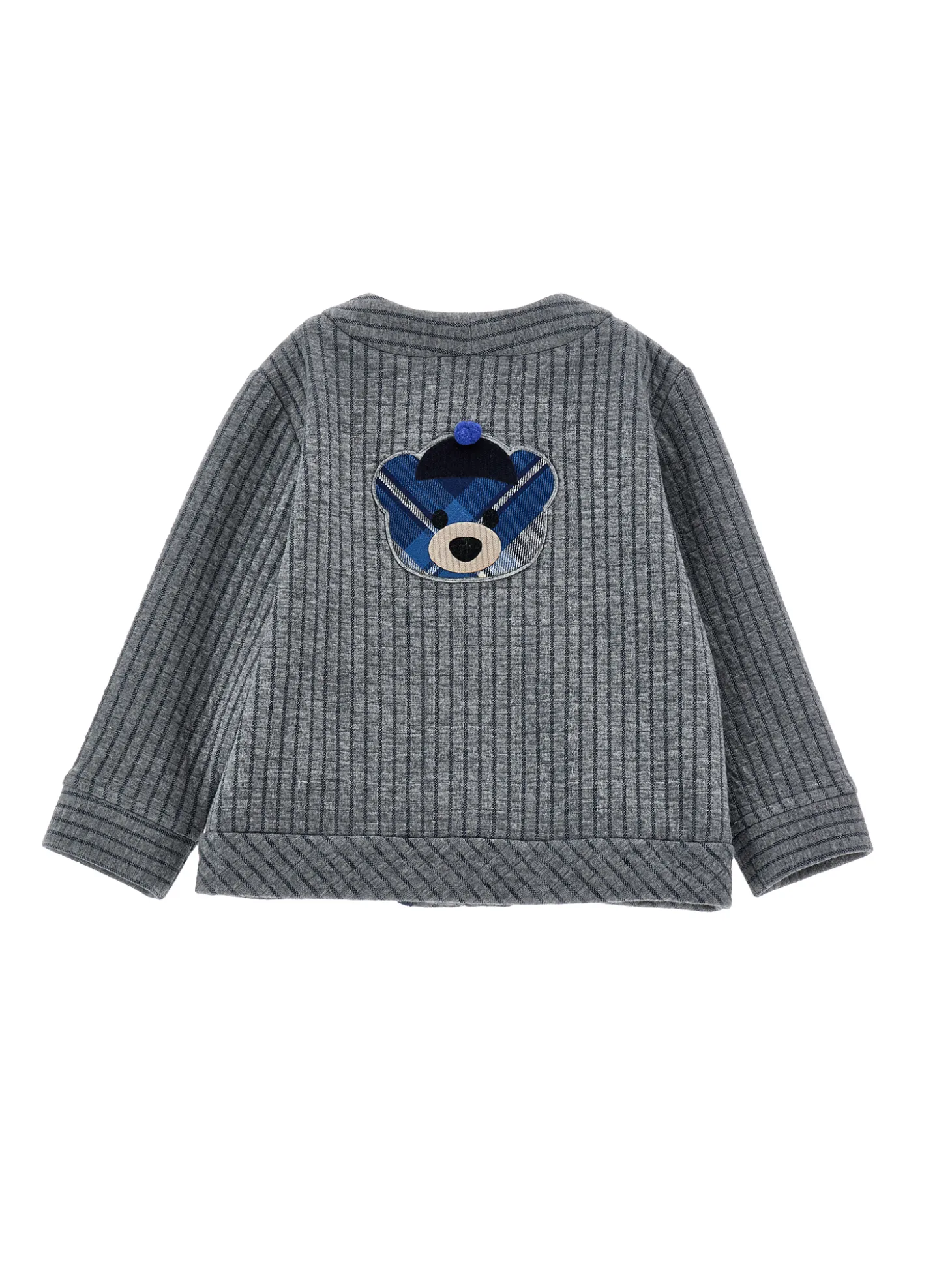Cardigan maglia gessata
