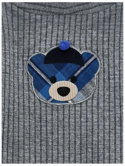 Cardigan maglia gessata